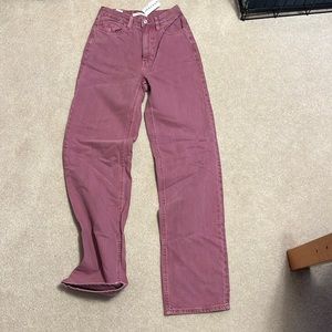 pacsun pink 90s boyfriend jeans